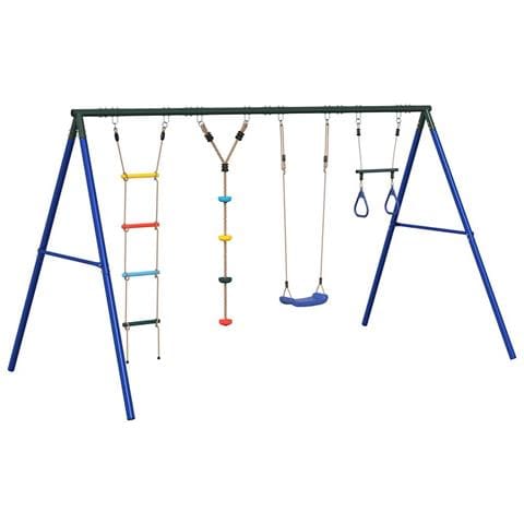 Set Gioco da Esterno con Altalena Trapezio Scala e Altalena - Foto 1