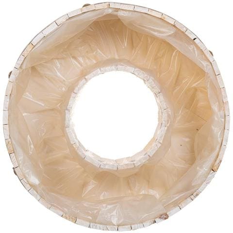 Cesto Tondo In Legno Marrone 40x40x12h - Foto 7