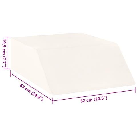 Cuscino per Gambe Bianco 63 x 52 x 19,5 cm Schiuma PU - Foto 9