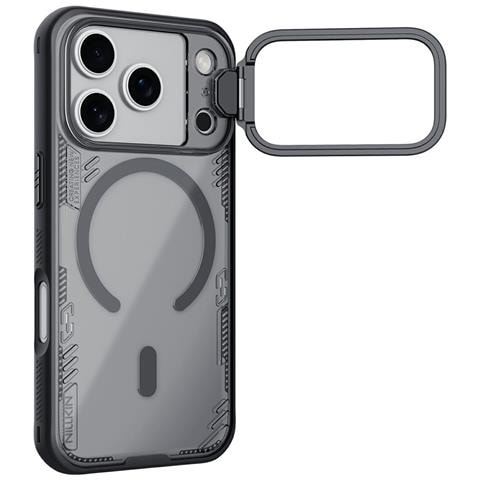 Cover per iPhone 17 Pro - TPU+PC, Nero, Con Soporte - Foto 1