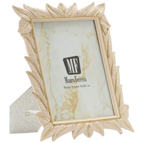 Cornice Portafoto Leaffy In Resina Crema 15x20 - Foto 1