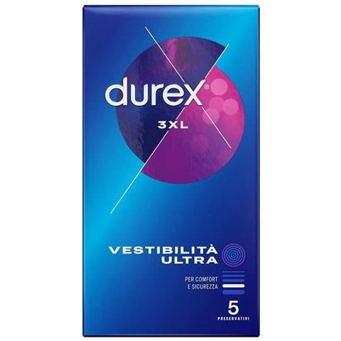 Preservativo Durex 3XL Vestibilita' Ultra 5 Pezzi - Foto 1