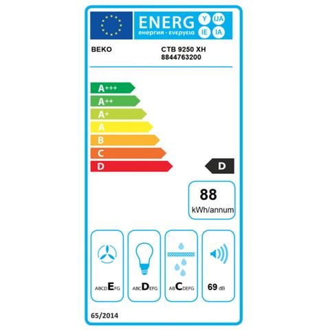 Cappa a Scomparsa CTB 9250 XH Aspirante Colore Acciaio Inox - Foto 3