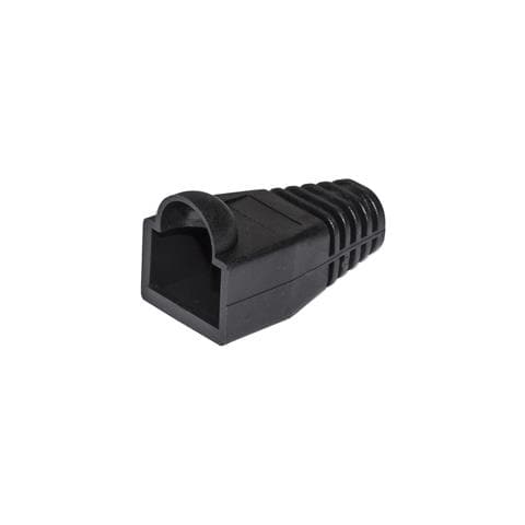 Confezione 100 Copriconnettori 6mm Per Plug Rj45 8 Poli Cavo Cat 5e- 6 Neri - Foto 2