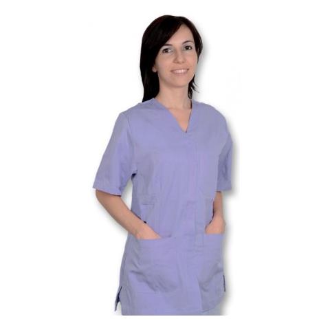 CASACCA CON BOTTONI AUTOMATICI - DONNA - COTONE / POLIESTERE - LAVANDA S - Foto 1