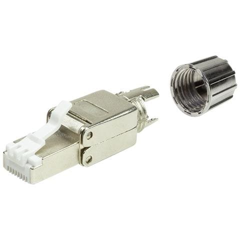 MP0080 - CAT. 8.1 RJ45 Stecker Cavo di Collegamento Grigio, Acciaio Inossidabile - Foto 3