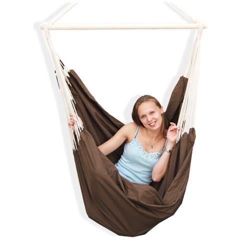 Amaca Per Sedersi 2 Persone 150kg Sedile Sospeso A 2 Posti Poltrona Di Cotone 185x130cm Incl - Foto 7