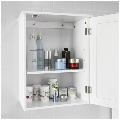 Pensile Bagno O Cucina Armadietto Bagno L40*p23*a52 Cm, Bianco Bzr19-w - Foto 5