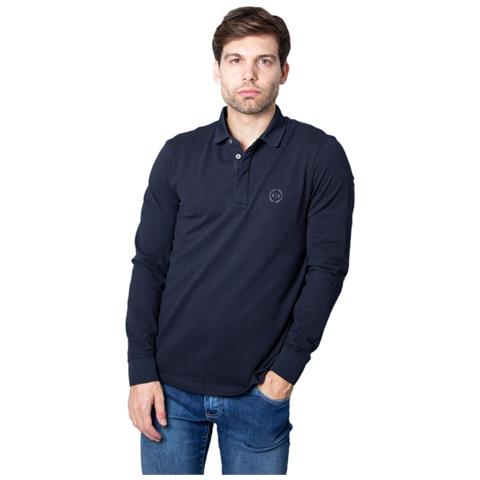 Maglia T Shirt Polo Uomo Armani Exchange 8nzf79 Zj81z 1510 Cotone Original Ai Taglia Xxl Colore Blu - Foto 1
