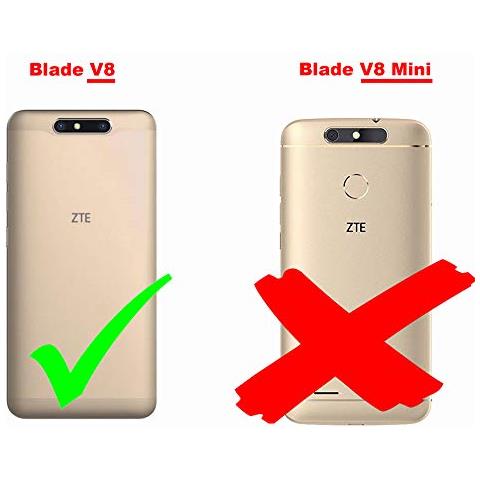 Custodia Compatibile Con Zte Blade V8 In Bruno Caffè - Coperchio Protettivo In Design Flip Con Chiusura Magnetica - Foto 2