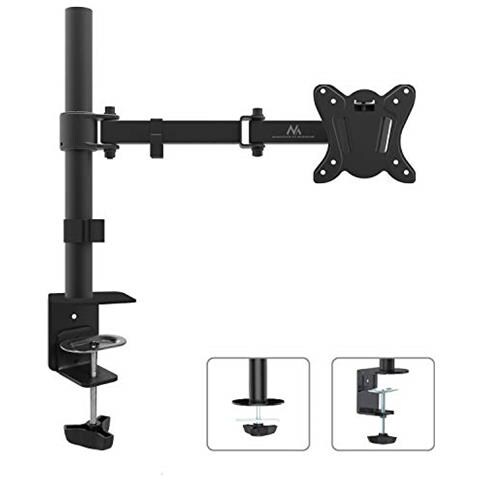 Mc690 Supporto Da Tavolo Per Monitor 13 ""27"" Nero Fino 8kg Vesa 75x75 E 100x100 - Foto 1