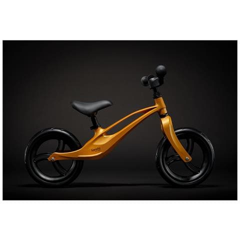 Bart Bici Senza Pedali Da 2 Anni Fino A 30 Kg Telaio In Magnesio Ruote Eva Da 12 Pollici Volante E Sella Regolabili In Altezza Poggiapiedi Ultra Leggero, Oro - Foto 2