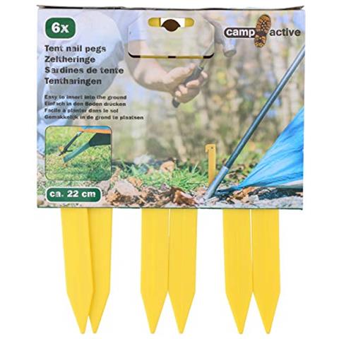 Piolini Per Tende 216 Mm Giallo 6 Pezzi - Foto 2