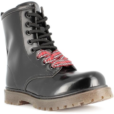 Primigi stivaletto con elastico primi passi in vernice nera con zip  laterale Ner