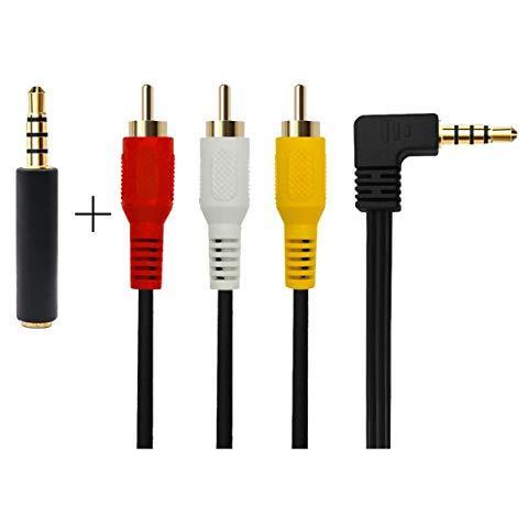 Tv Via Cavo Composito Maschio Di 3.5mm 3rca Maschio Stereo Audio Video Aux Cavo Per Smartphone Home Theater Qicheng Lys (gomito Per 3rca 25 M)  - Foto 1