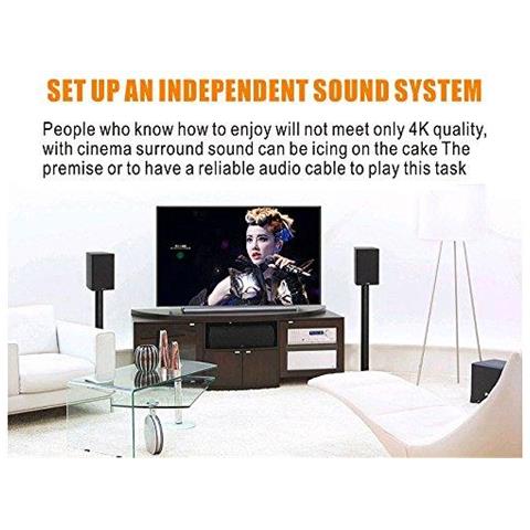 Tv Via Cavo Composito Maschio Di 3.5mm 3rca Maschio Stereo Audio Video Aux Cavo Per Smartphone Home Theater Qicheng Lys (gomito Per 3rca 25 M)  - Foto 4