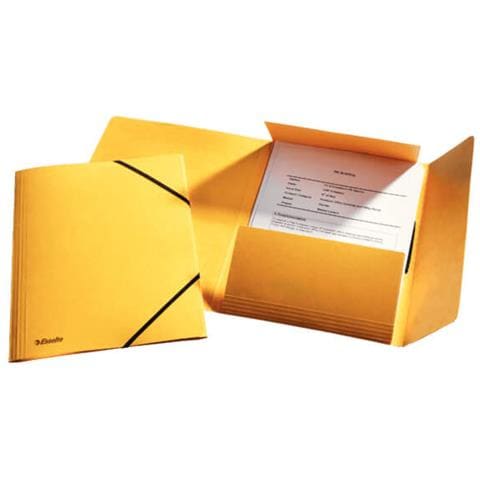 Cartella A Cordoncino A4 / 3 Lembi Nero 25 Giallo - Foto 2