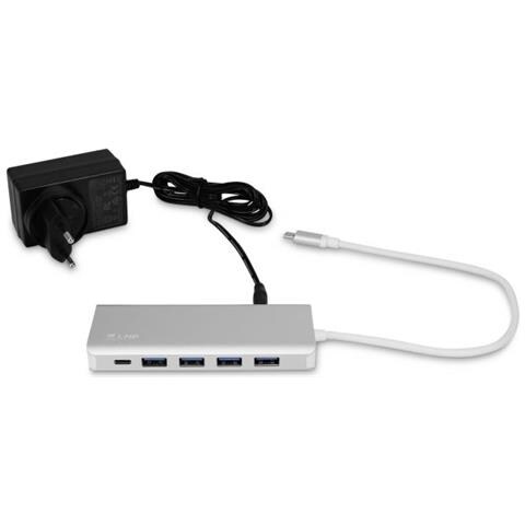 Usb-c Hub, 7 Port Usb-a (4) & Usb-c (3) Hub, Charging Function (bc1.2), External Power Supply (36w), Space Gray - Foto 2