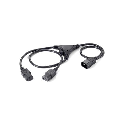Power Extension Cable, Y - Version, C14 coupler, C13 coupler, Maschio / femmina - Foto 1
