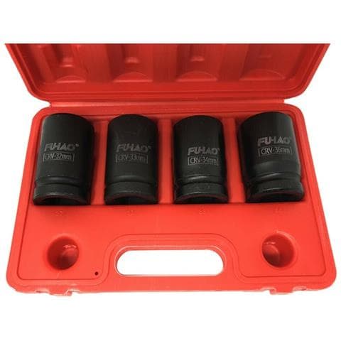 Kit 4 Bussole Ad Impatto Per Avvitatore Pneumatico Da 1 Boccole 27 32 33 36 Mm - Foto 4