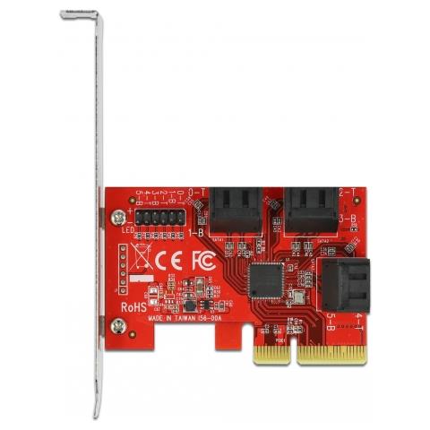 Scheda PCI Express x4 SATA a 6 porte - Fattore di forma a basso profilo - Foto 2