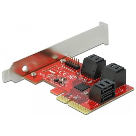 Scheda PCI Express x4 SATA a 6 porte - Fattore di forma a basso profilo - Foto 1