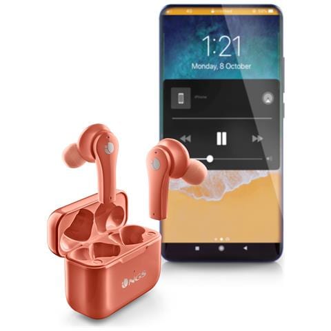 RTICA BLOOM Auricolari Bluetooth True Wireless Intrauricolari 24h Autonomia Corallo - Foto 2