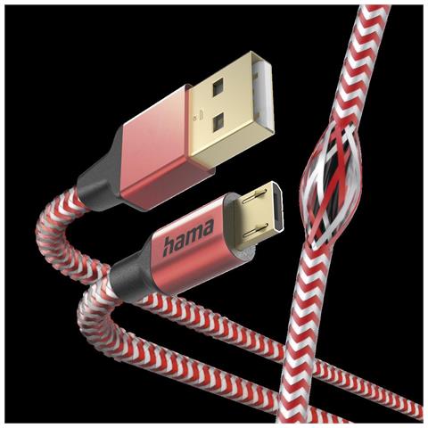 Reflective Usb Kabel 1,5 M Usb 2.0 Usb A Micro-usb B Rot (00201556) - Foto 4