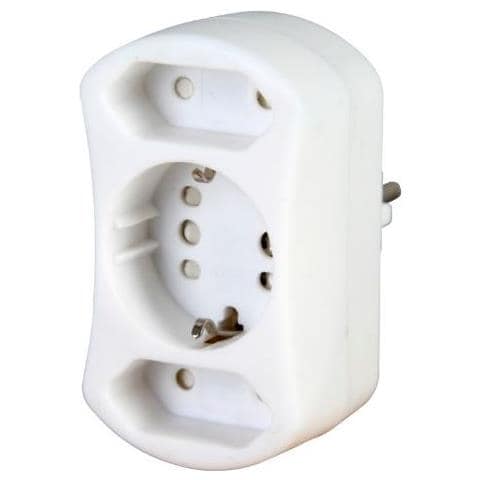 Kopp Duoversal Adattatore Per Presa Di Corrente Tipo F Tipo C (europlug) Bianco - Foto 1