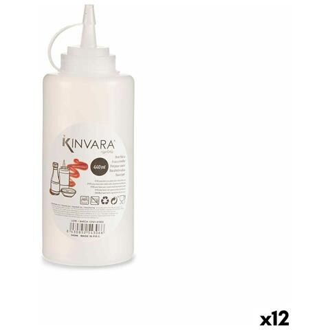 Barattolo Per Salse Trasparente Plastica 400 Ml (12 Unità) - Foto 1