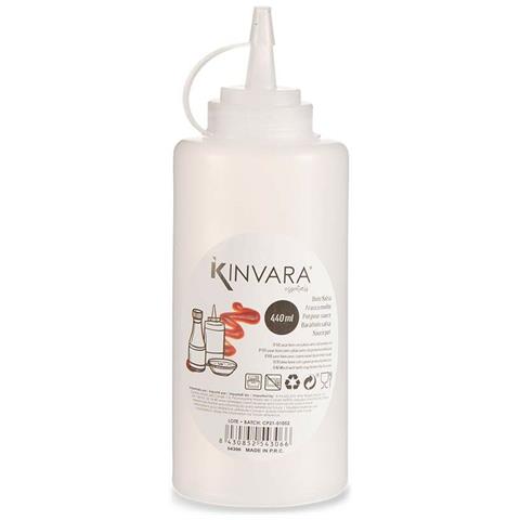 Barattolo Per Salse Trasparente Plastica 400 Ml (12 Unità) - Foto 2