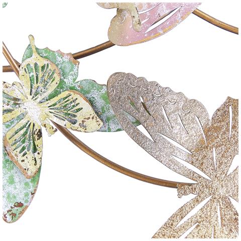 Decorazione Da Parete Metallo Multicolore 100 X 53 Cm Gallium - Foto 2