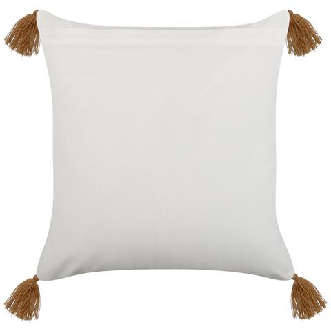 Cuscino Decorativo Malus Cotone 45 X 45 Cm Orientale Stampa A Blocchi Marrone Chiaro - Foto 6