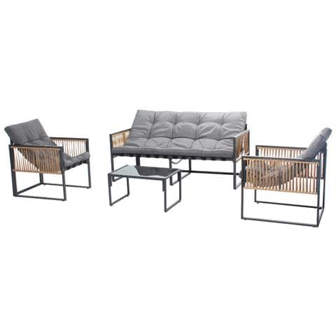 Turini Conjunto De Muebles De Jardín Con Mesa De 5 Plazas - Foto 1