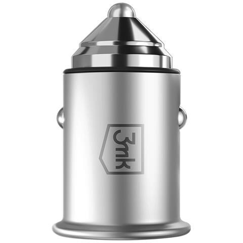 Caricatore Accendisigari Compatto 45w 1x Usb E 1x Usb-c, Argento - Foto 5