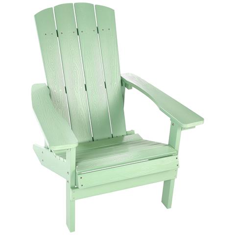 Sedia Da Giardino Verde Chiaro Adirondack - Foto 8