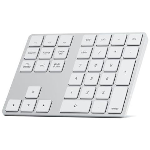 Tastierino Numerico Wireless Modello Slim Con Tasti Scorciatoia Macos, Argento - Foto 2