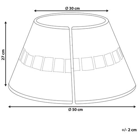 Copri Base Per Albero Di Natale Marche Alghe Marine Naturale 50 Cm - Foto 8