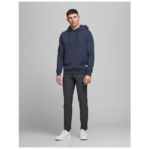 Felpa Con Cappuccio 12182537-Navy Bl Uomo Taglia M Colore Blue - Foto 2