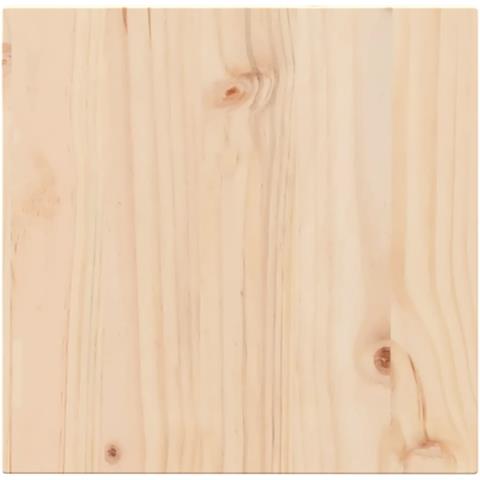Piano Per Tavolo 50x50x2,5 Cm Quadrato Legno Massello Di Pino - Foto 2