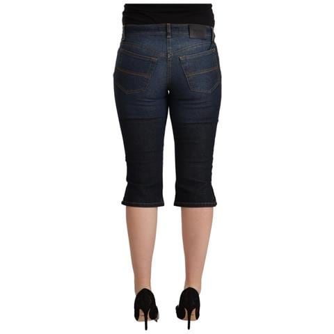 Jeans Capri Denim Slim Vita Bassa Cotone Blu Elasticizzato - It42-m - Foto 3