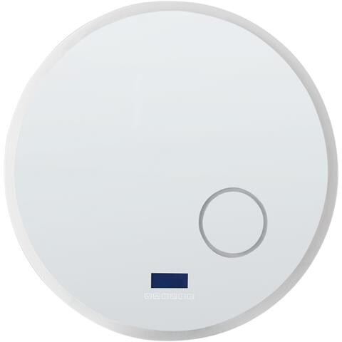 Specchio Da Bagno Con Luce Led Fixin 80 Cm 80 Cm Con Altoparlante Bluetooth Integrato Argento - Foto 2