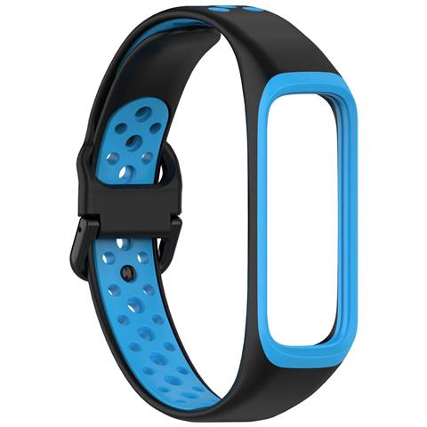 Cinturino Bicolore Per Samsung Galaxy Fit2 Black+blue - Foto 1