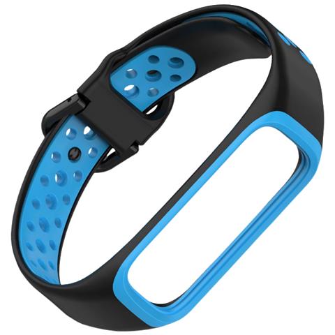 Cinturino Bicolore Per Samsung Galaxy Fit2 Black+blue - Foto 2