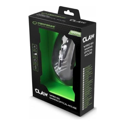 Mouse EGM209G Ottico 6 Tasti 2400 DPI Colore Nero /Verde - Foto 4