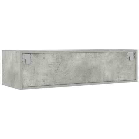 Mobile Porta TV con Luci LED Grigio Cemento 100X35,5x25 cm - Foto 2