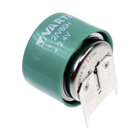 Batteria NiMH 2.4V V-80 mAh A Bottone - Foto 1