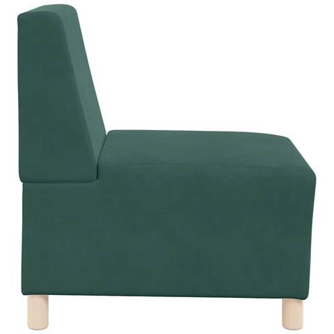 Divano Sedia Verde Scuro 55 cm Velluto - Foto 8