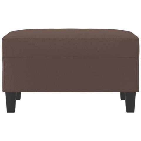 Poggiapiedi Marrone 70x55x41 Cm In Similpelle - Foto 3