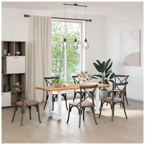 Gambe Per Tavolino Bianco 2 Pz 60x(72-73) Cm Acciaio - Foto 2